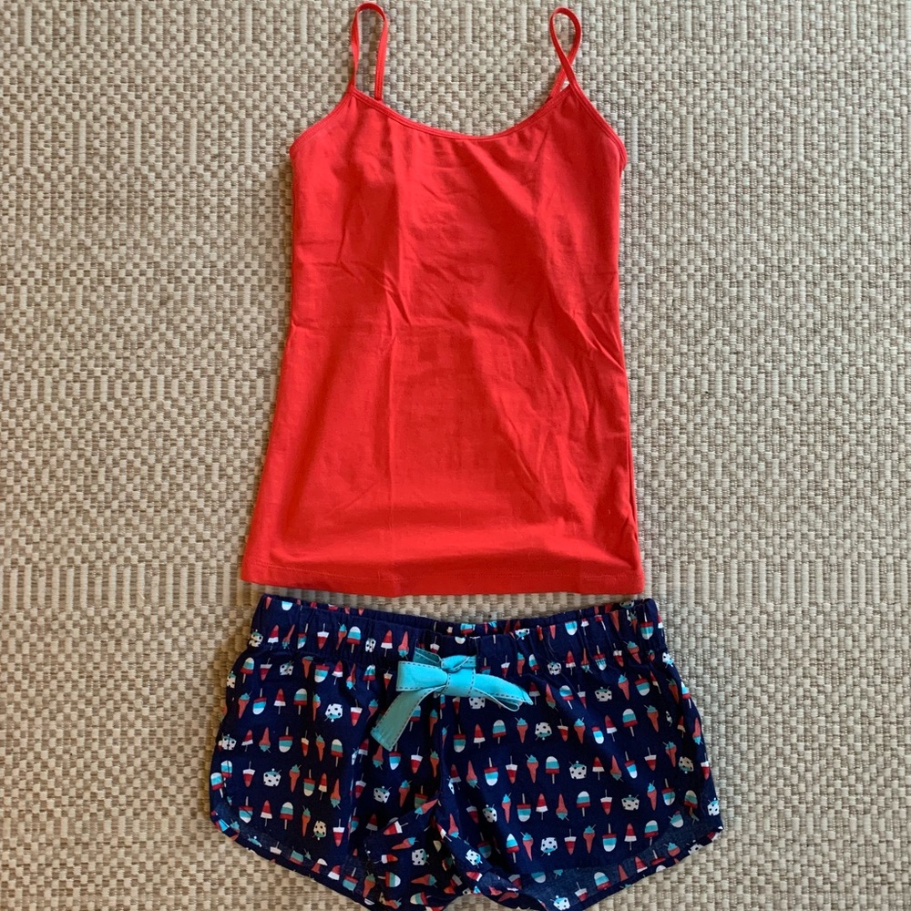 Old Navy XS Sleep Set NWOT Red White and Blue